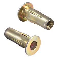 25pack Multi-Grip Rivet-Nut M5 Pre-Bulbed Shank Carbon Steel Color-Zinc-Plated