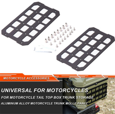 Motorrad Molle Panel für Kofferraumaufbewahrung Taktischer Side Box Organizer