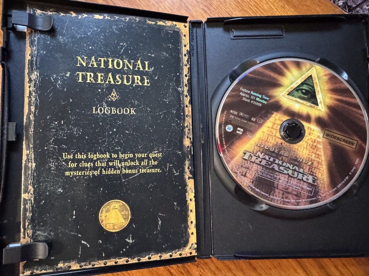 National Treasure (DVD, 2005 Widescreen Disney) Nicolas Cage Sean