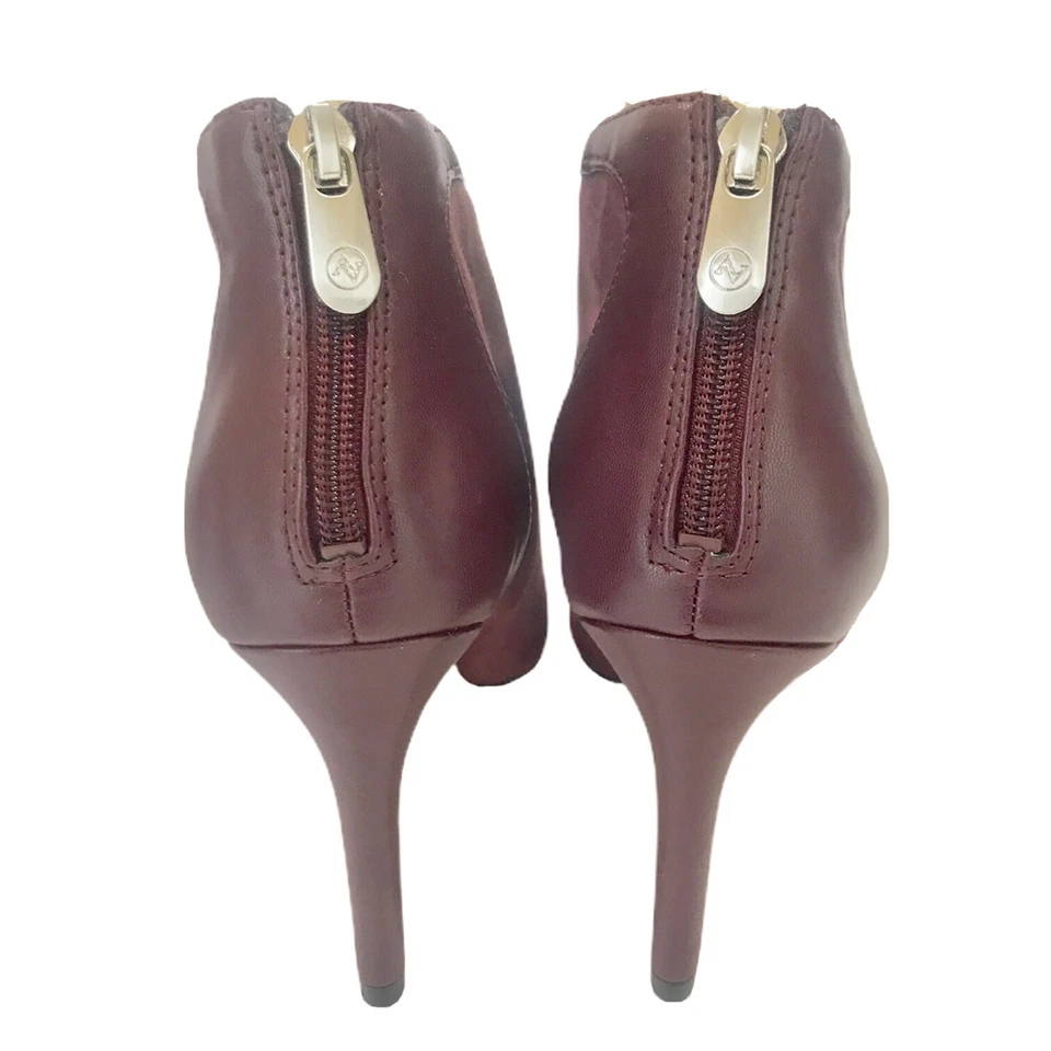 Back To School BaratoAdrienne Vittadini Borgoña Zapato Elegante Moda Talla 8M Foto 4 de 4