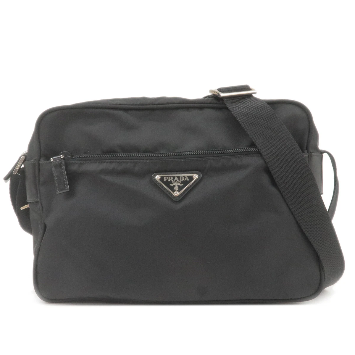 Prada logo messenger bag sale