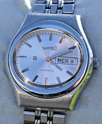 Very Rare Eberhard Day Date Automatic Watch From The '70s In Excellent Condition