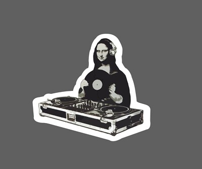 Mona Lisa DJ Sticker Party Waterproof Club Music Dance Bar Gift NEW