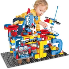 Marble Run Building Blocks, 292 PCS Classic Big Blocks Educational 