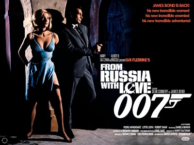 From Russia With Love movie poster - 12'' x 16'' - Sean Connery, James Bond 007