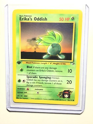 ERIKA'S ODDISH - 1st Edition Gym Heroes - 78/132 - Common - Pokemon - NM | eBay ERIKA'S ODDISH - 1st Edition Gym Heroes - 78/132 - Common - Pokemon - NM | eBay