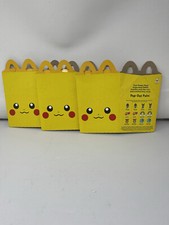 McDonald s 2021 POKEMON HAPPY MEAL BOX PIKACHU 25th ANNIVERSARY Lot Of 3 Box X2