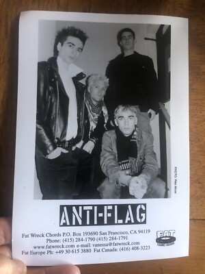 Anti- Flag Indie Music Group Very Rare Vintage Rare 5x7 Press Photo #2