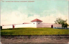 Postcard Sutters Fort Restored Sacramento Cal Divided Back