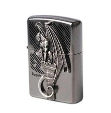 Zippo Lighter Gargoyle 1 BA Windproof Genuine Free Shipping 6 Flints New in Box