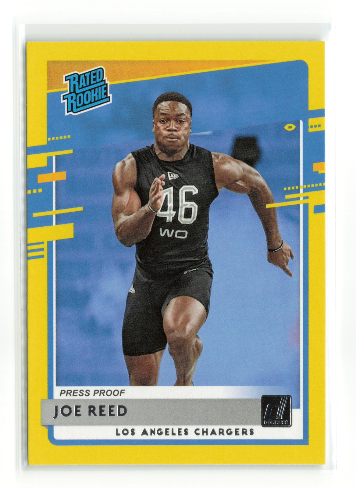 Joe Reed Panini Donruss #346 Yellow Press Proof