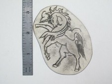 vtg 1960s 70s Tattoo Flash acetate stencil Animals Standing Unicorn AN2