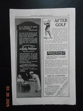 1917 Anheuser-Busch Beer AD Golf Absorbine JR Hudson River Cruise Denver CO