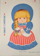 Sweet Caroline Fabric Panel Cut Sew Pillow Cotton Springs Industries