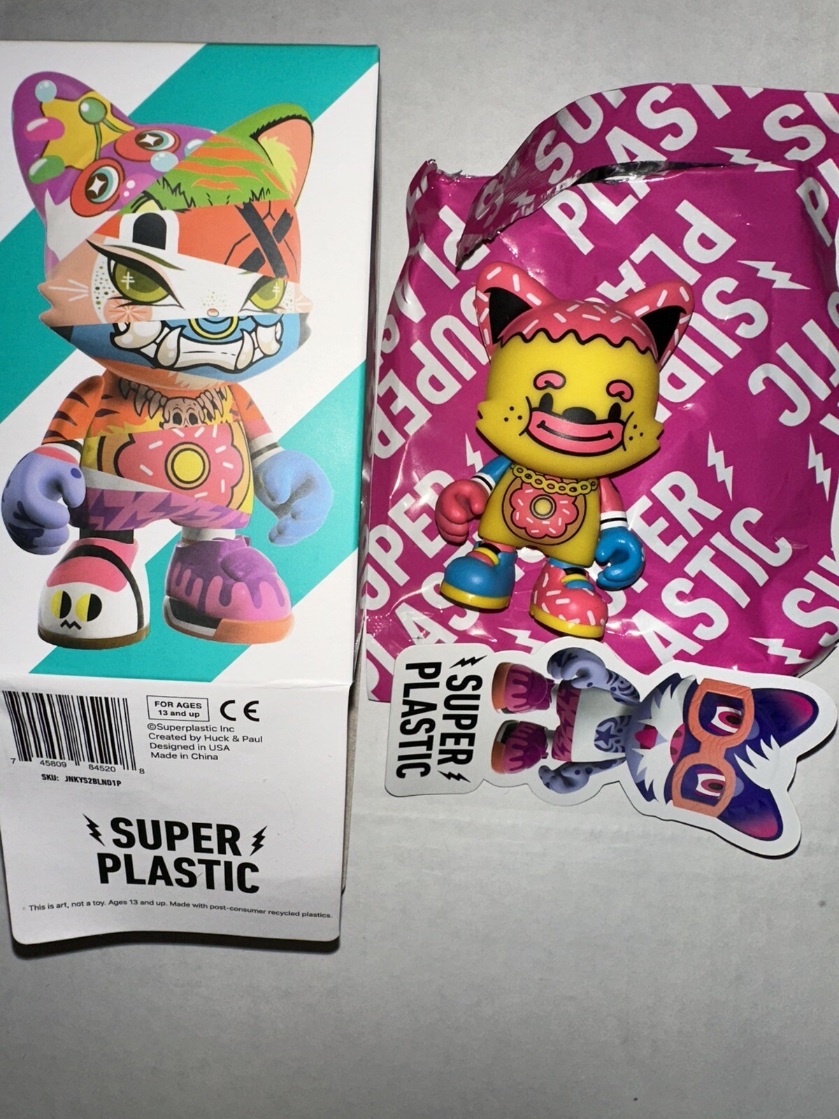 #1C Superplastic Janky Series 2 Chocotoy Little Donut 3” Vinyl Art Toy Open Box