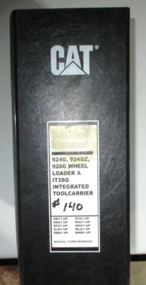 Caterpillar 924G 924GZ 928G Wheel Loader &IT28G Tool Carrier Service Manual OEM!