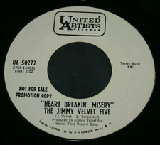  The Jimmy Velvet Five ‎– Good, Good Lovin'  7" Promo Record UA 50272 