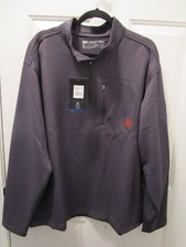 ARIAT MEN'S TEK TEAM MID STATES SMU 1/4 ZIP GRAY SWEATSHIRT SIZE XL  NEW