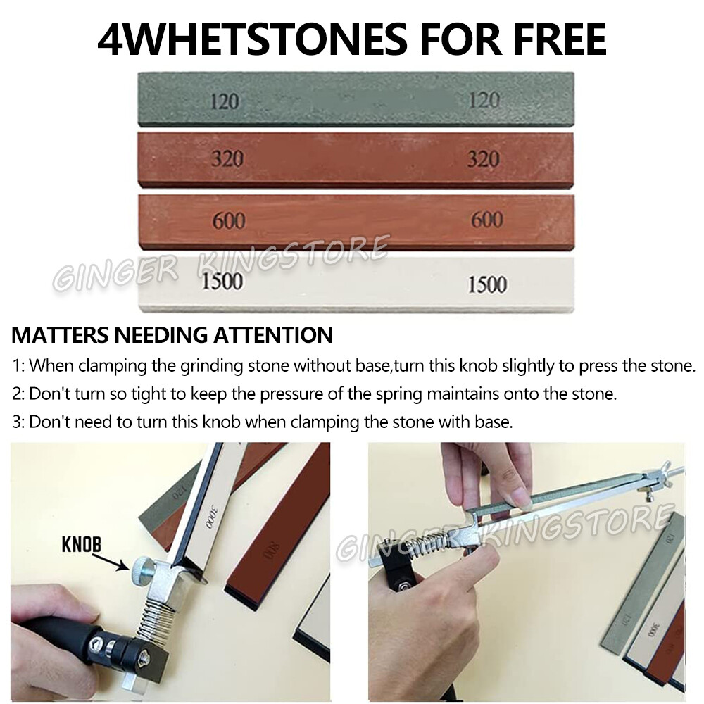Professional Kitchen Sharpening System Fix-angle Knife Sharpener With 4 Stones — image 7