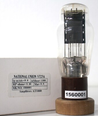 VT25A NATIONAL UNION Brown Base made in U.S.A Amplitrex AT1000 Tested fixed bias