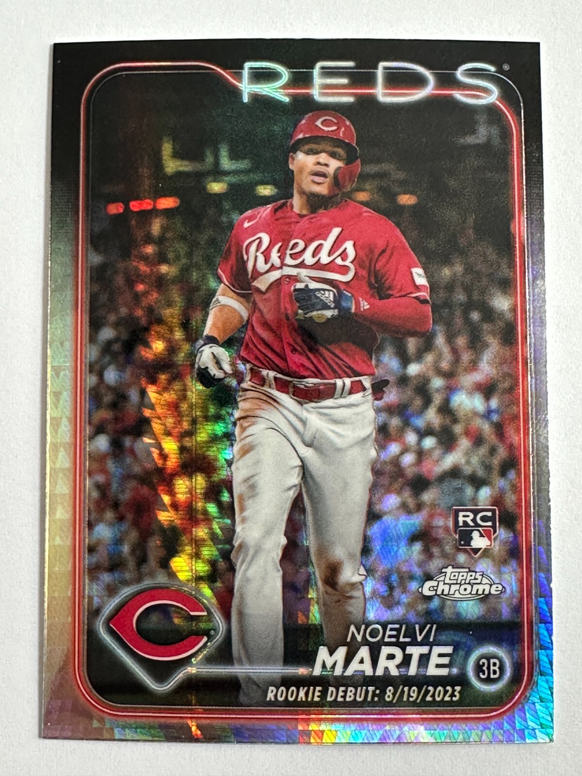 2024 Topps Chrome Update Noelvi Marte Prism Refractor #USC91 Cincinnati Reds