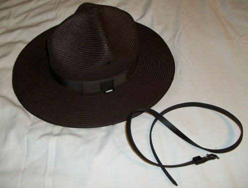 The Lawman Campaign Hat Brown Straw 