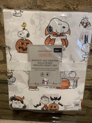 pottery barn peanuts sheets