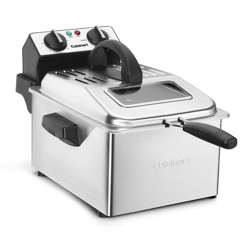 Cuisinart Deep Fryer 4 Quart CDF-200P1 1800W Stainless Steel NIB retail $179