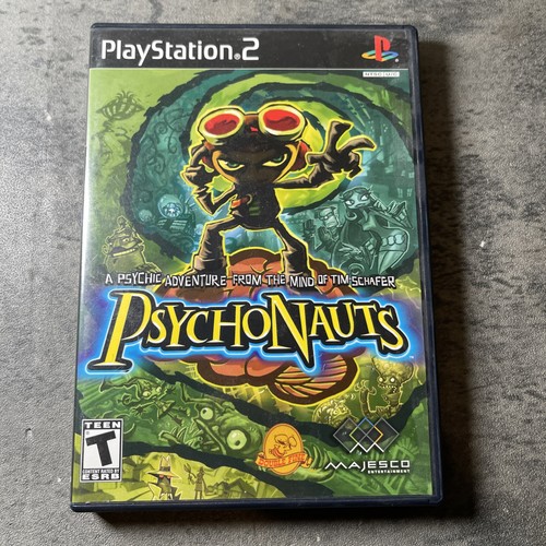 Psychonauts PlayStation 2 Game Case, Disc With Manual