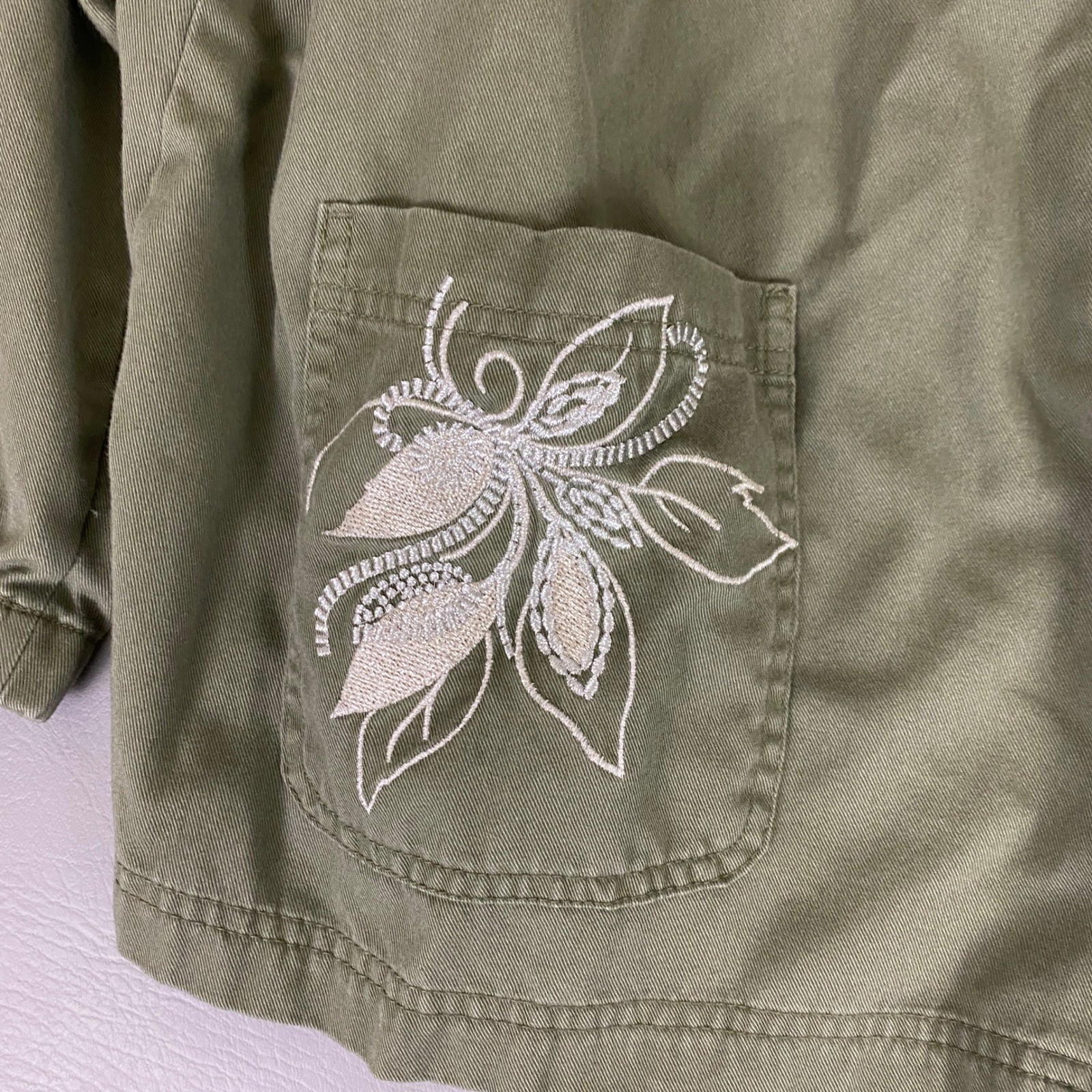 Basic Editions Jacket Women's Plus Size 2X Green … - image 4