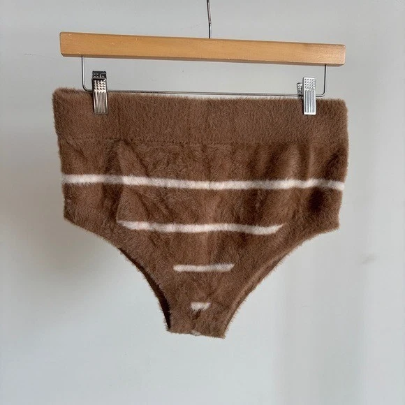 Braguita tejida a rayas marrón For Love And Lemons talla pequeña nueva sin etiquetas Foto 3 de 4
