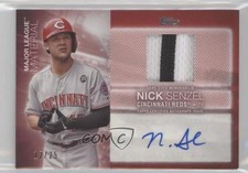 2020 Topps Major League Material Series 2 Red 12/25 Nick Senzel Auto 15sd