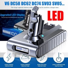 21.6V 5.5Ah Battery For Dyson V6 SV03 SV04 SV05 SV08 DC59 DC61 w/ LED Indicator