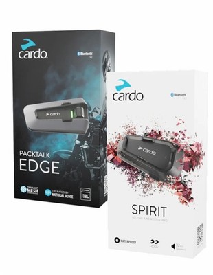 DE Bundle Cardo Packtalk EDGE/SPIRIT duo Fahrer/Beifahrer Schnelle Lieferung