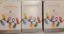 Lot of 3 Boxes Wondershop Christmas Multicolor String Faceted C9 Lights 25ct LED