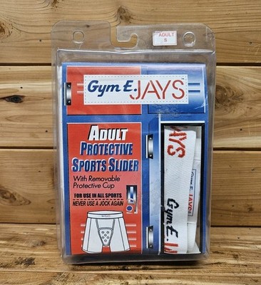 Vtg NOS GYM E. JAYS MENS BOXER BRIEF W REMOVABLE PROTECTIVE CUP NOS Men s S