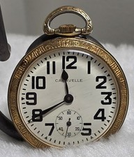 Vintage Caravelle Pocket Watch Runs Perfectly 