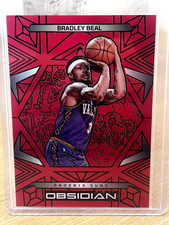 BRADLEY BEAL 2024-25 OBSIDIAN ELECTRIC ETCH RED FLOOD - PHOENIX SUNS!