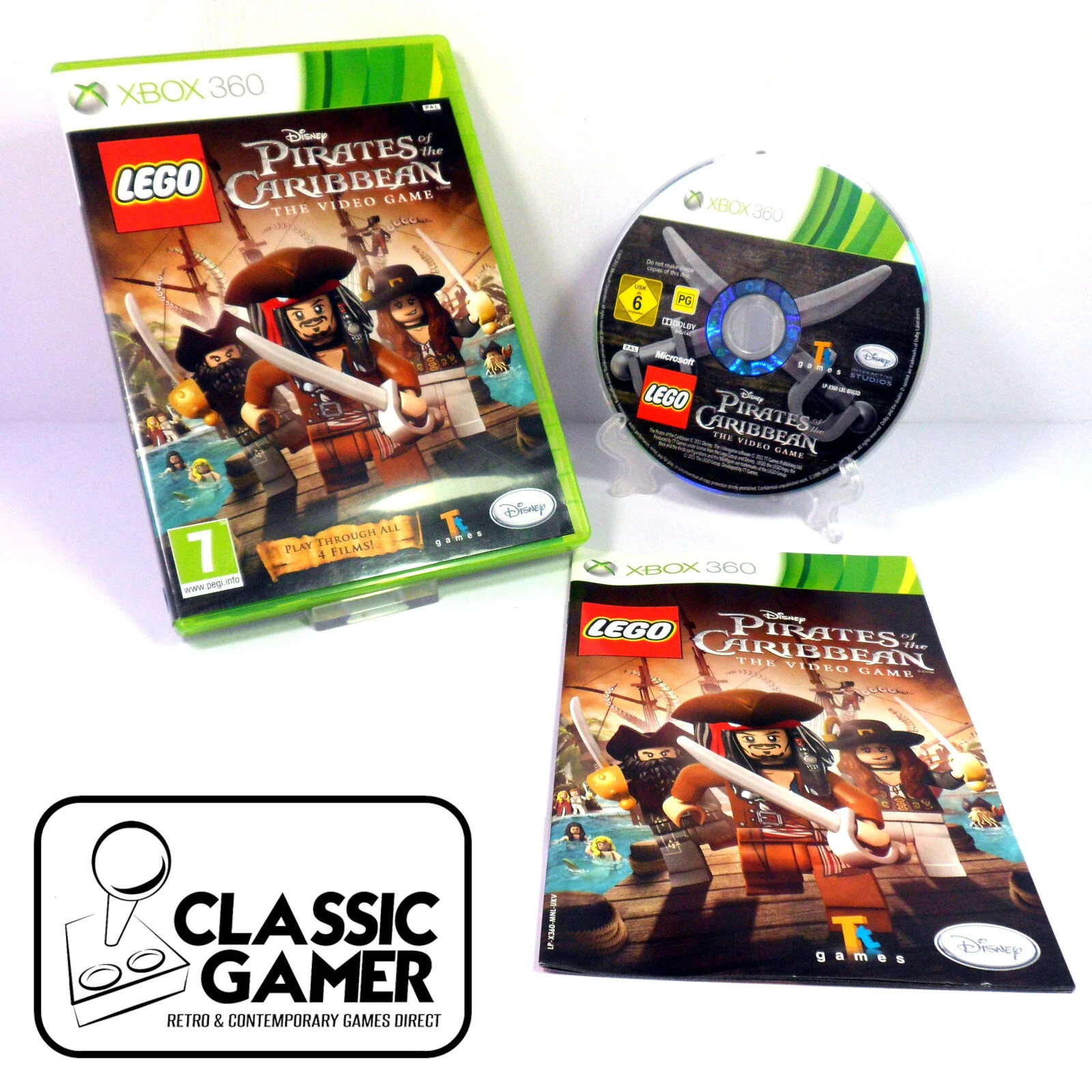 LEGO Disney Pirates of the Caribbean (Xbox 360) *NEAR MINT*