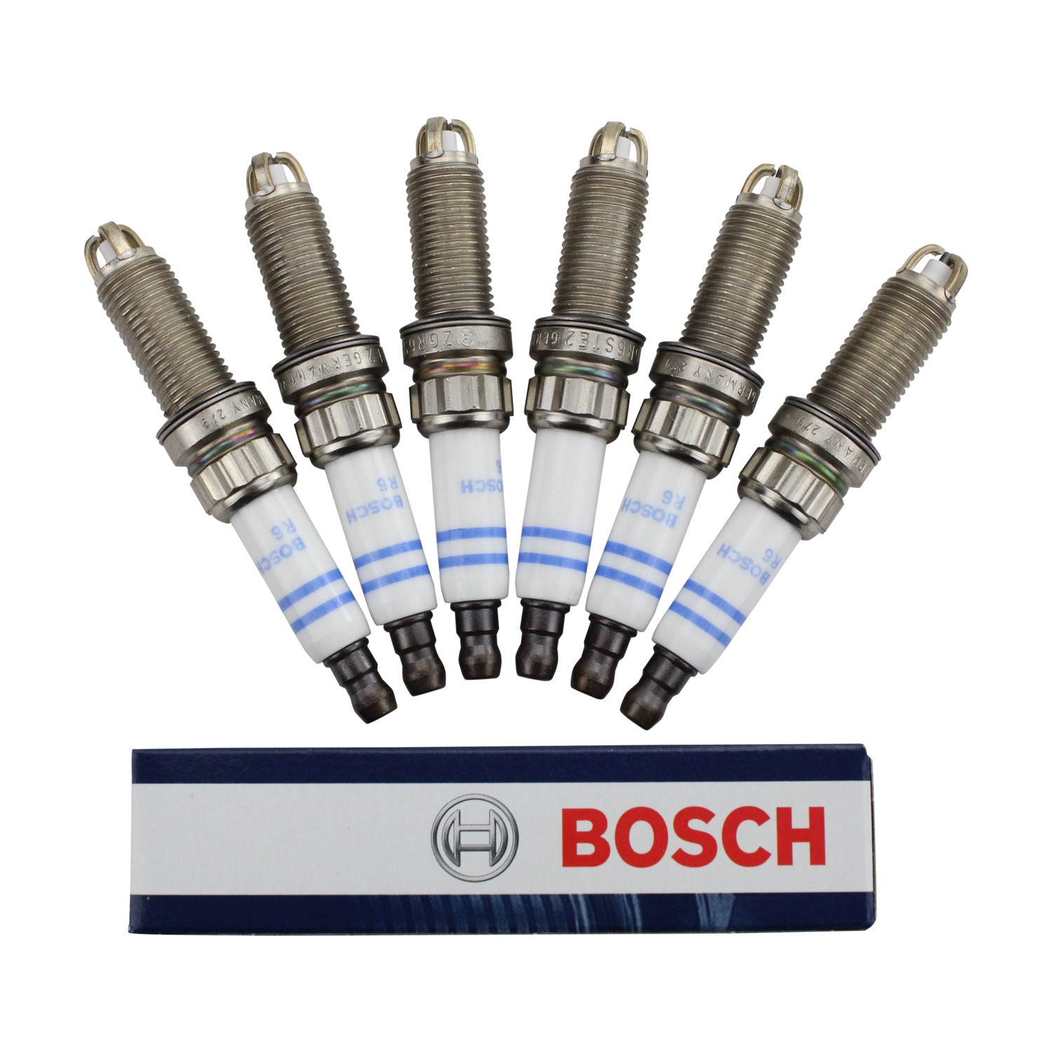 For BMW F01 E60 E71 E89 E90 Pre-Gapped Set of 6 Spark Plugs Bosch ZGR6STE2