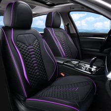 Car Seat Covers Front Seats Nappa Leather Car Seat Frontpair Blackpurple