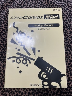 Vintage 1990s ROLAND SCP-55 SOUND CANVAS PC PCMCIA Card w/ Cables