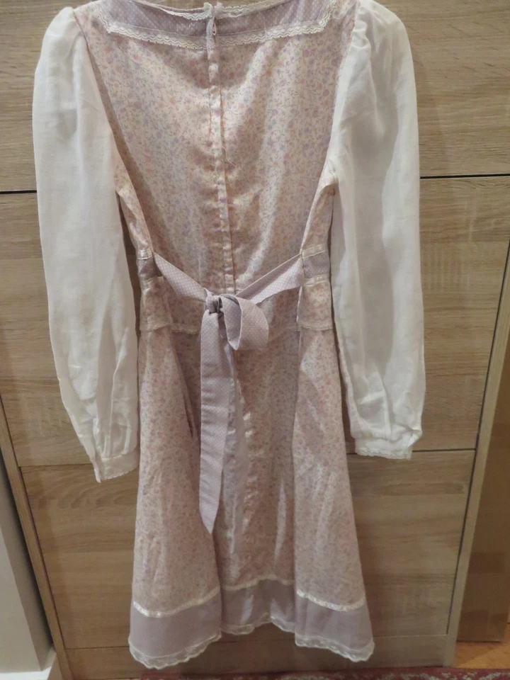 Vestido Gunne Sax Jeunes Filles Jessica Niña Talla 12 Pradera Cottagecore Peplum Rosa Foto 2 de 4