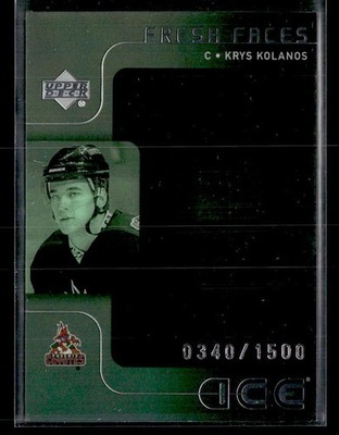 2001 Upper Deck #65 Krys Kolanos Fresh Faces /1500