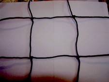 Soccer Heavy Duty 9' x 6' Black Square Nylon Netting 4" Mesh 36 Nylon Net