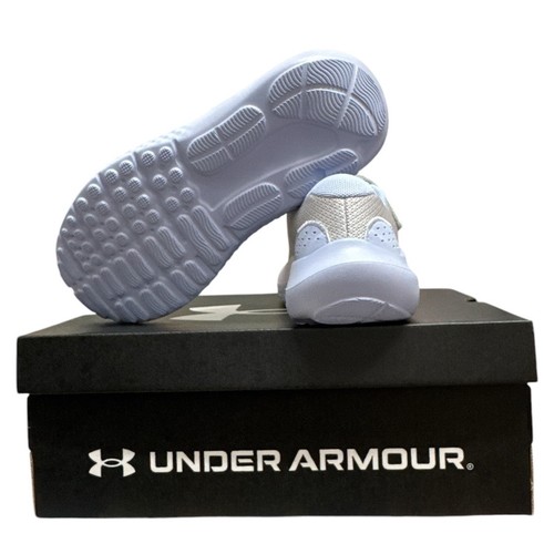 Nuevas Tenis Under Armour Niña "UA GPS Surge 4AC" Gancho/Bucle 3027109-101 Talla 3Y - Imagen 5 de 6