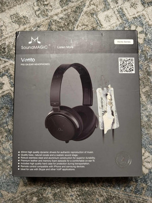 SoundMAGIC Vento P55 Closed-Back Headphone in Black High Quality/Premium