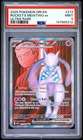 2025 POKEMON DRI EN-DESTINED RIVALS ULTRA RARE TEAM ROCKET'S MEWTWO EX PSA 9
