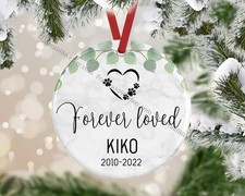 Pet Memorial Ornament, Dog Memorial Ornament, Dog Loss Gift, Pet Remembrance,...