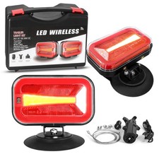 Wireless Magnetic Trailer Lights, Bluetooth Tow Light Kit with USB Car Charger